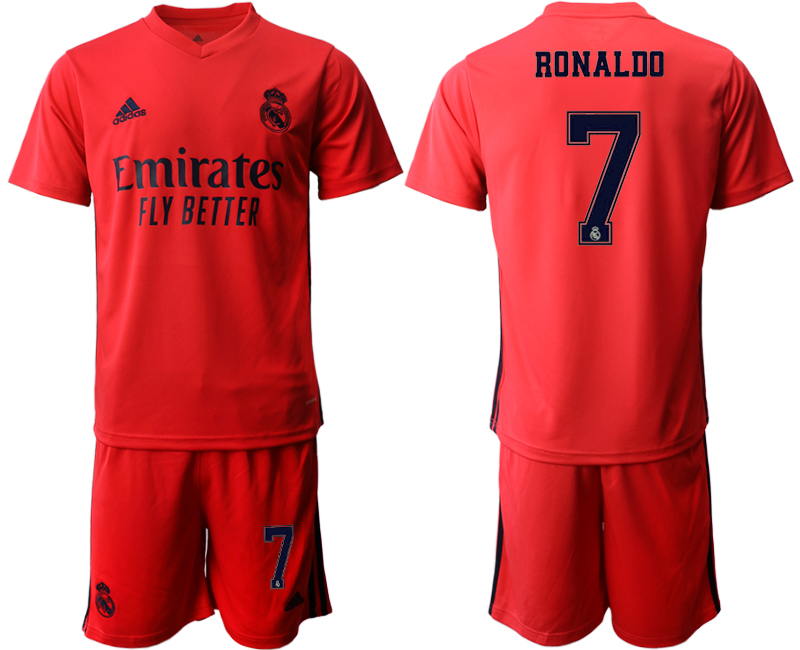 Men 2020-2021 club Real Madrid away #7 red Soccer Jerseys1